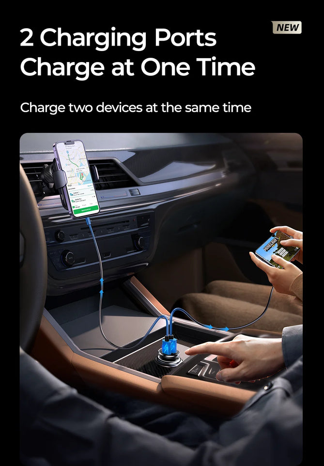 Joyroom 30W Car Charger Adapter PD QC3.0 Mini USB Charger Fast Charging Phone Charger for iPhone Samsung Galaxy Car Accessories