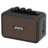 Aroma AG-04 Guitar Amp, Rechargeable Wireless Mini Electric Guitar Amplifier,Portable Amp with Clean and Overdrive Effects