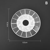 Coffee Powder Grinding Thickness Reference Comparison Card Grinder Grinding Powder Thickness Comparison Scale Coffee Accessories