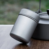 Tea Storage Bottle Titanium Portable Tea Box Outdoor Portable Camping Coffee Can