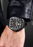 LIGE Brand Mens Watch Skeleton Skull Dial Sports Military Watches Men Fashion Luxury Waterproof Quartz Watch Chronograph Relogio