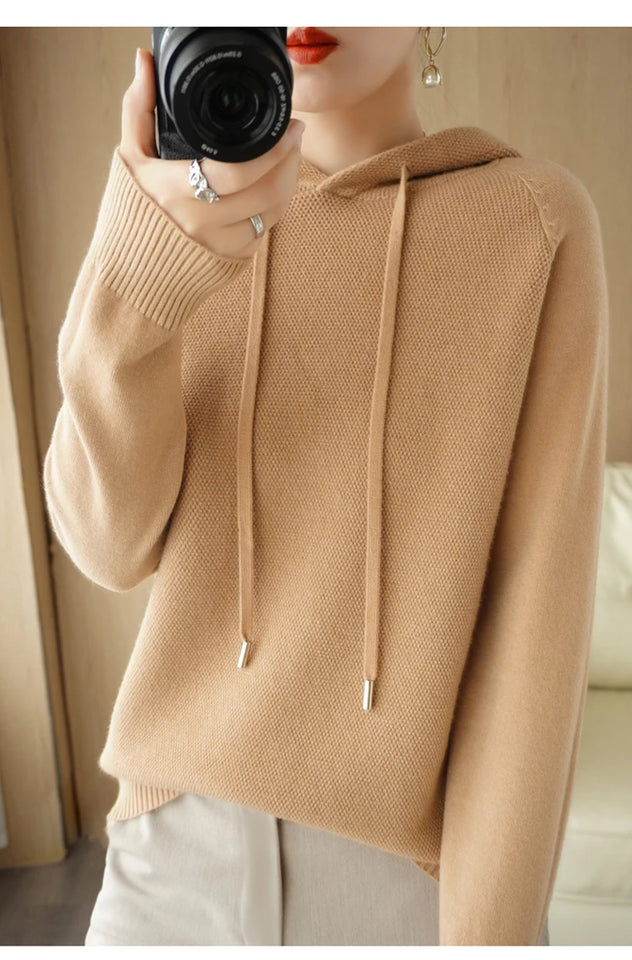 Hoodies And Sweatshirts Long Sleeve Sweaters For Women Wool Clothing New Arrivals Knitted Jumpers Female Outerwears Fashion Tops