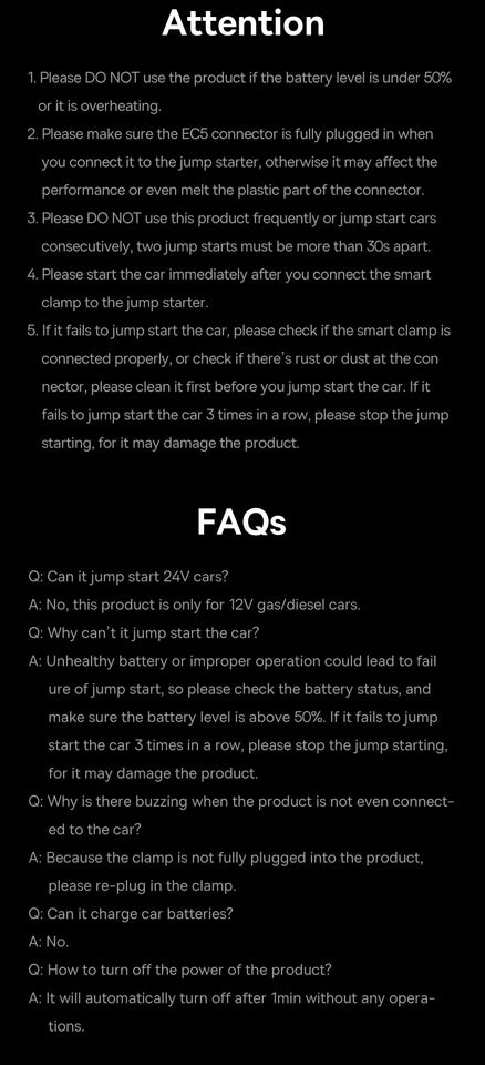 Baseus 600A Car Jump Starter Device Power Bank 6000mAh for Car Battery Emergency Starting Petrol Diesel 12V Car Booster Starter