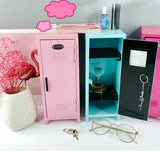 Iron Storage Box Dormitory Storage Cosmetics Paper Money Keys Bank Cards and Other Desktop Small Items Mini Locker Cabinet