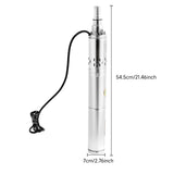 24V DC Submersible Well Pump for Solar System Stainless Steel 65m Deep Water Pump Pure Copper Motor 370W 2m³/h Flow for Farm