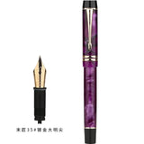 MAJOHN M600S Resin Pen 35 # Gold Plated Daming Tip Universal Type Student Adult Writing Practice Gift Ink Pen