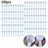 50/100pc 5g White Plastic Measuring Spoon Gram Scoop Food Baking Medicine Powder Milk  Coffee Tea Multifunctional Spoons