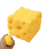 Square Cheese Squishy Toys Slow Rebound Push Stress Relief Sensory Toys Cheese Stress Balls Fidget Toys for Children Adult