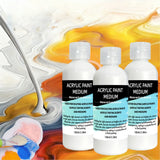 Acrylic Flow Medium for Acrylic Paint, High FlowPouringMedium, Improves Consistency, Transparency and Smoothness for Fluid Art