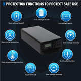 Pure Sine Wave Car Inverter 2000W 3000W Transformer Power Converter 12V 24V 48V 60V 72V to AC 110V 220V 50hz 60hz Solar Inverter