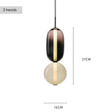Modern Colorful Glass Hanging Pendant Light Chandelier for Loft Living Room Restaurant Nordic Coffee Restaurant Lighting Fixture