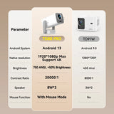 ThundeaL HD Mini Projector TD80 Pro Full HD 1080P 4K Video WIFI Android Portable Projector TD80Pro Home Theater Cinema PK TD80W