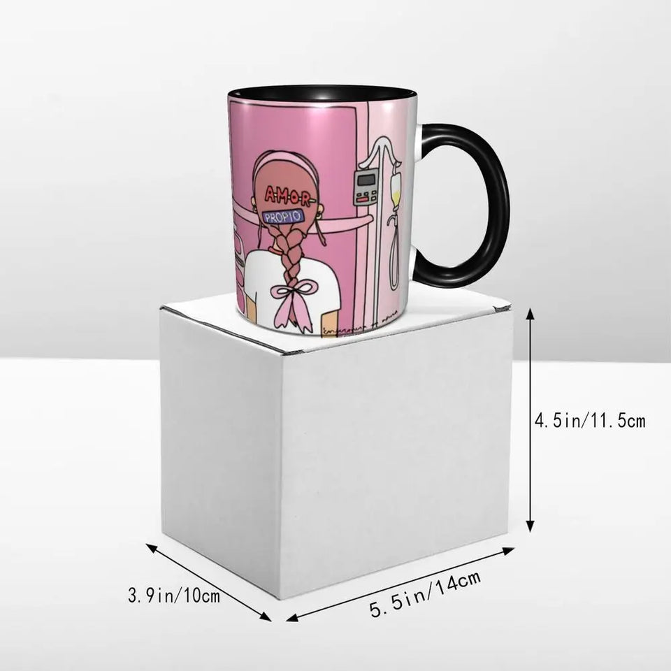 Pink Doctor Nurse Coffee Mugs DIY Customized Enfermera En Apuros Ceramic Milk Tea Mug Cup