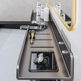 Washroom Faucet Sink Wall-mounted Punch-free Organizer In Front Of The Mirror Bathroom Shower Gel Storage Shelf