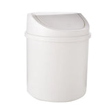 1pc Mini Desktop Trash Can with Lid - Cylindrical Tabletop Waste Bin, Easy To Clean Screw-Off Cap for Office and Coffee Bar
