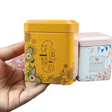 Tea Sealed Box  Kitchen Storage Container Jar Tin Square Can Candy Iron Canister Vintage Tea  Box