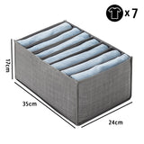 Closets Clothes Organizer Foldable Clothing Underwear Jeans Storage Box Drawer Organizer with Handles Wardrobe OrganizersDivider