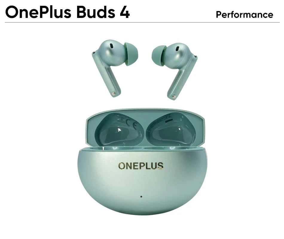 OnePlus Buds 4 Global Version True Wireless Bluetooth Headset 55dB Long Range AI Call Noise Active Reduction IP55 Waterproof