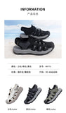 Summer Men's Sandals Beach Shoes Handmade Breathable Design Wading Casual Beach Shoes Lightweight Soft Bottom Outdoor Sandals