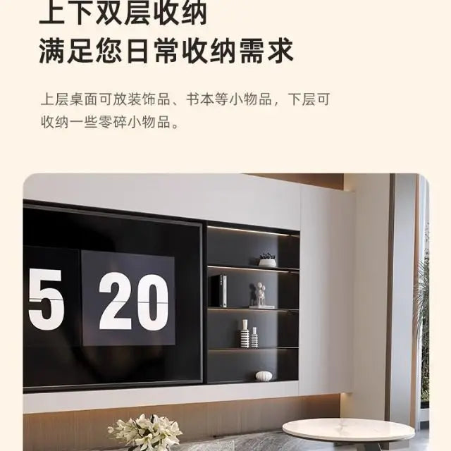 Italian minimalist new rock slab coffee table living room home simple modern high-end combination light luxury oval tea table