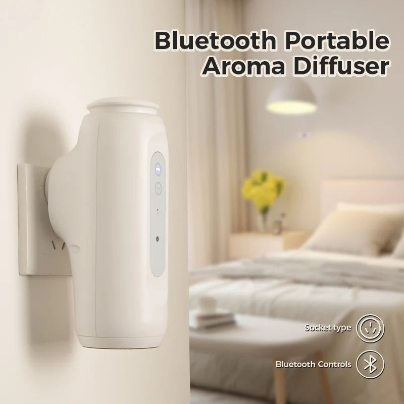 300m³ Wall Mounted Bluetooth Control Perfume Fragrance Diffuser Home Flavoring Air Freshener Air Purifier Oil Diffuser