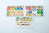 Cat Party Keycaps Set 132 Keys PBT Material Keycaps MOA XOA Profile DYE-SUB For MX Switch Wooting Mechanical Keyboard Keycap