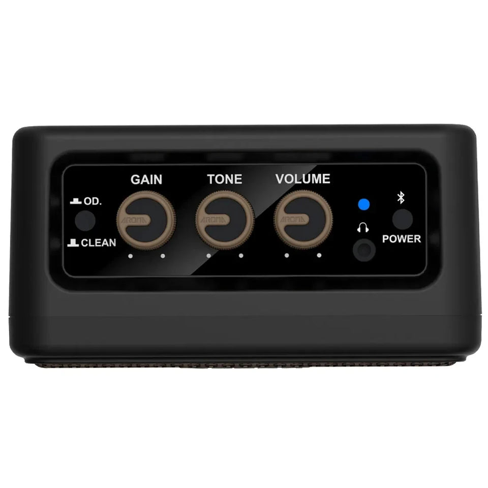 Aroma AG-04 Guitar Amp, Rechargeable Wireless Mini Electric Guitar Amplifier,Portable Amp with Clean and Overdrive Effects