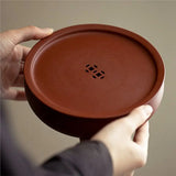 A19F-Tea Trays Coasters Dry Soaking Table Ceramics Water Storage Pot Bearing Holder Teaware Base Tea Set Gift