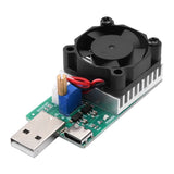 18W 22.5W Electronic Test Load Resistor USB Interface Battery Discharge Capacity Tester with Fan Adjustable Current Module Tool
