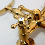 ZAPPO Bathtub Faucet Vintage Telephone Style with Dual Handles Deck mounted bathtub Faucet set Hot and Cold Water Mixer Tap