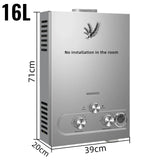 Sihao LPG Liquefied Petroleum Gas Water Heater 6L 8L 10L 12L 16L 18L Liquefied Petroleum Gas Propane Butane Hot Water Heater