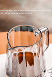 Household Coffee Maker Advanced Grey Glass Hand-brewed Coffee Drip Filter Cup Wood Pallet Sharing Pot Coffeeware Accessories