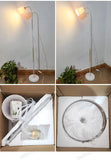 Floor Lamp Simple Floor Lamp Floor Light Wrought Iron LED Standing Lamp Adjustable Lamp Head Standing Reading Light for Living R