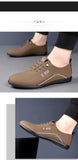 Retro Leather Shoes for Men Summer 2025 New Outdoor Lightweight Men's Loafers British Peas Shoes Men's Moccasins Tenis Masculino