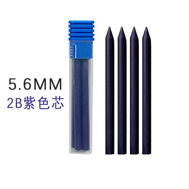 5.6mm Metal Automatic Pencil Lead Hand-drawn Writing Active Pencil Mechanical Drawing Pencil Refill 5.6 Colorful Pencil Leads