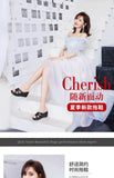 High quality summer leather wedge sandals for women 6cm mid heel new 2025 size 32 33 42 43 platform open toe elegant shoe black