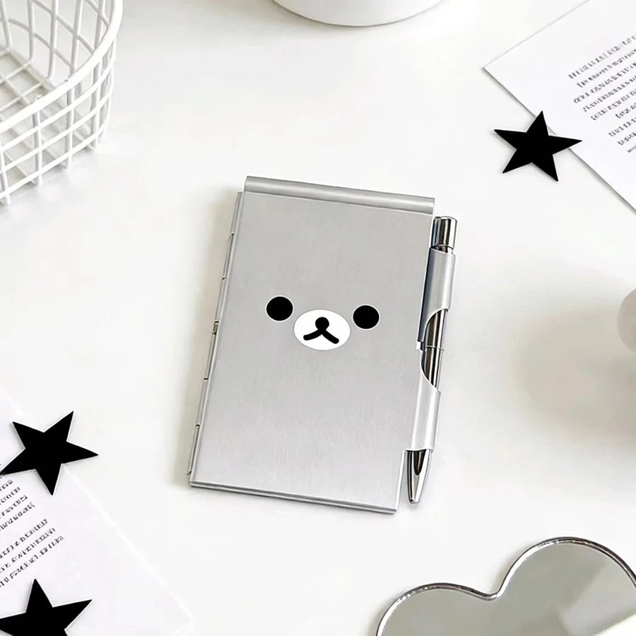 Cute Bear Notebook Mini Journal Notepad Portable Pocket Book Small Blank Diary Notepad for School Office Supplies Gift
