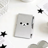 Cute Bear Notebook Mini Journal Notepad Portable Pocket Book Small Blank Diary Notepad for School Office Supplies Gift