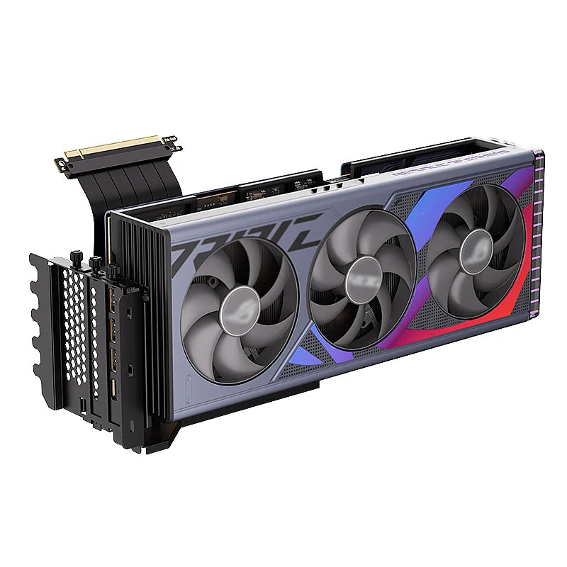 LDPCSJ PCIE 3.0 4.0 x16 Universal Vertical GPU Holder Kit Riser ATX Matx Case VGA Graphics Card Steering Bracket Support