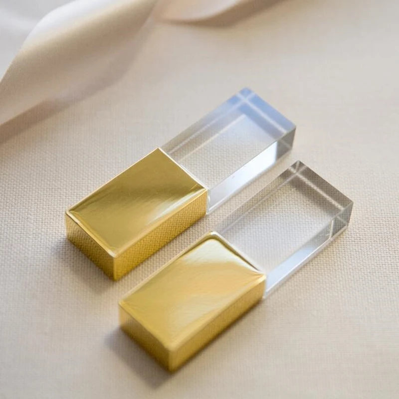 Free Custom LOGO Color Metal Crystal USB2.0/3.0 High-speed Flash Drive 4GB 8GB 16GB 32GB 64GB 128GB