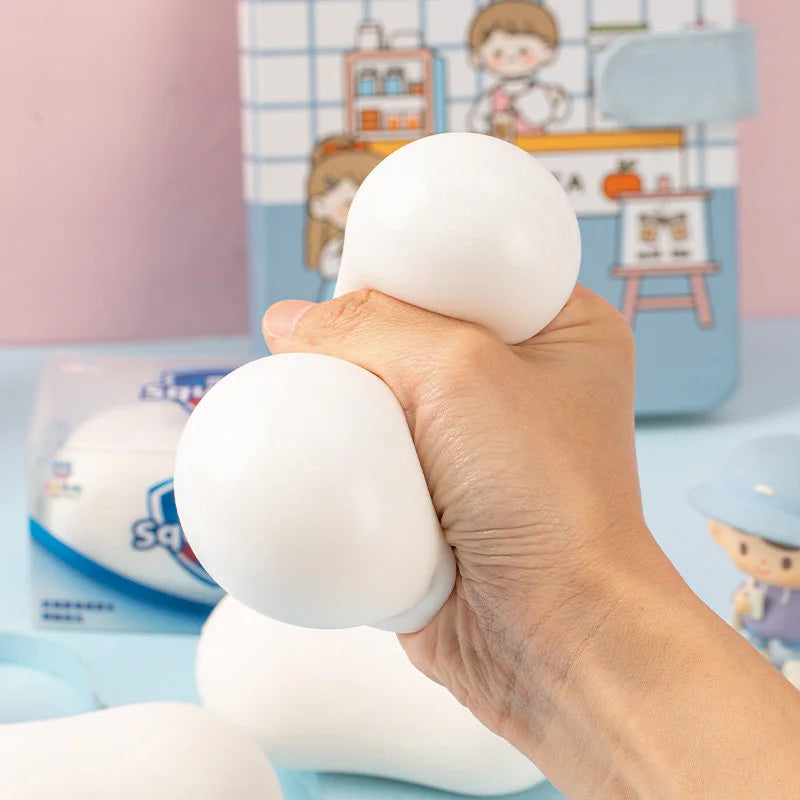 Soft White Soap Squishy Slime Toy Cube Stress Relief Decorative Home Room Square Slow Rebound Gift for Festivals