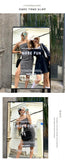 Outdoor photo mirror floor-to-ceiling clothing store display board door sign billboard mirror