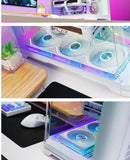 WJCOOLMAN Sky Ceiling PLUS ATX curved glass sea-view room computer case Supports 360-degree water cooling