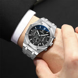 CHENXI Business Quartz Man Wristwatch Multi-function Luminous Calendar Men's Watches Waterproof Chronograph Stop Watch