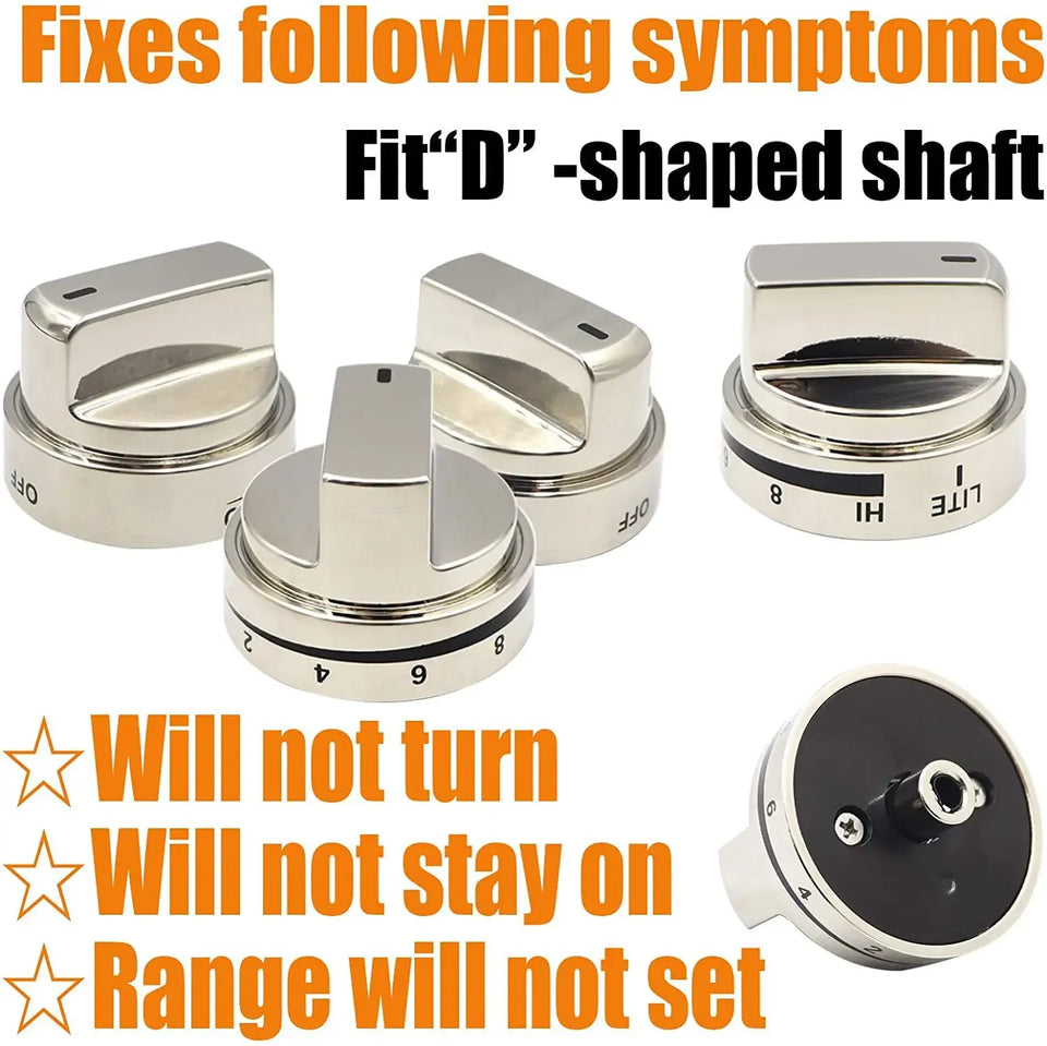 10x AEZ73453509 Gas Cooktop Control Knob AEZ73453508 AEZ72909008 AP5669773 PS7321756 Compatible with L/G Oven Stovetop