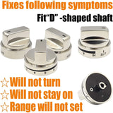 10x AEZ73453509 Gas Cooktop Control Knob AEZ73453508 AEZ72909008 AP5669773 PS7321756 Compatible with L/G Oven Stovetop