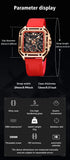 LIGE New Fashion Men Watches Luxury Large Dial Square Design Quartz Watch Casual Silicone Band Men's Sports Watches Reloj Hombre