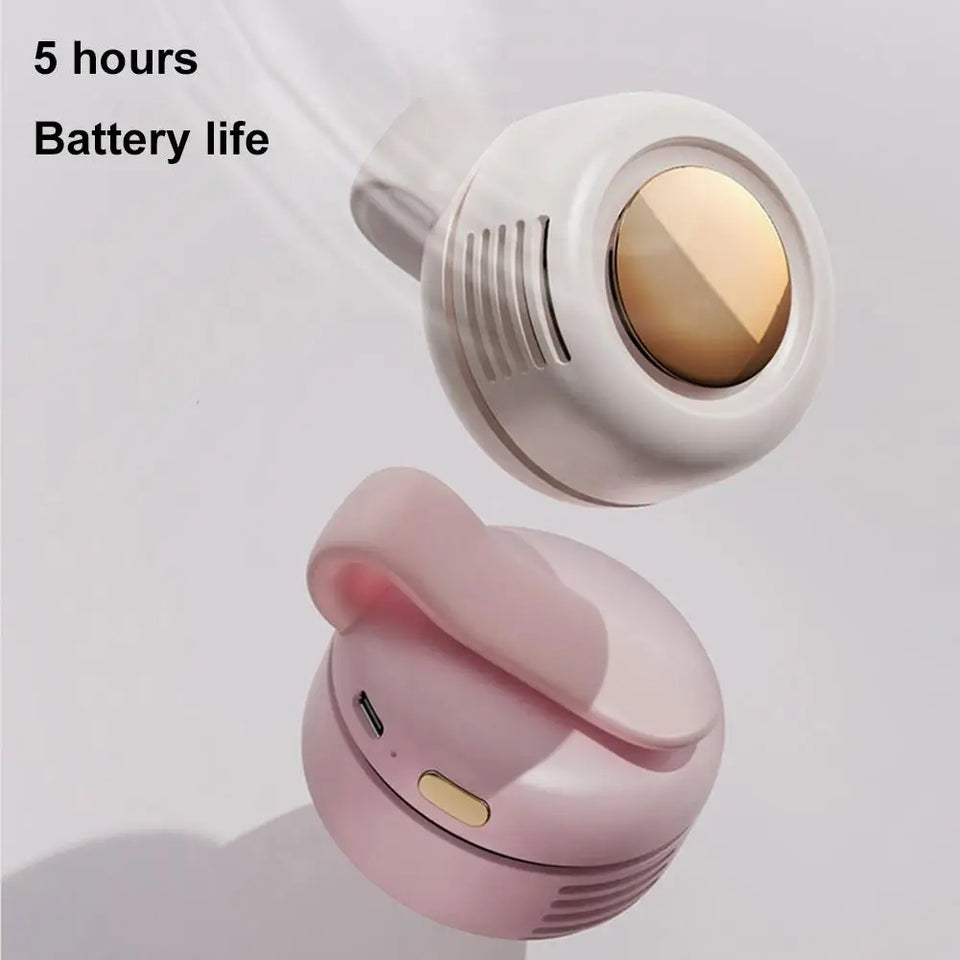 360° Adjustable Airflow Portable Neck Fan Soft Breeze Quiet Personal Cooling Fan for Outdoor & Office Travel Mini Fan