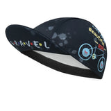 Black Cycling Cap Funny Road Bicycle Hat Cartoon Bike Headwear Men and Women Coffee & Beer Gorra Ciclismo