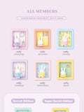 Miffy Photo Frame Phone Stand Blind Box Studying Reading Dreaming Rabbit Model Magnetic Refrigerator Sticker Decoration Gift